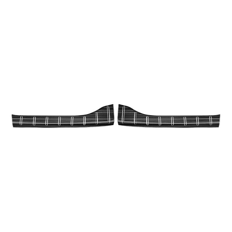 Stainless Steel Brushed Trunk Inner Guard for Toyota Voxy 2022,black