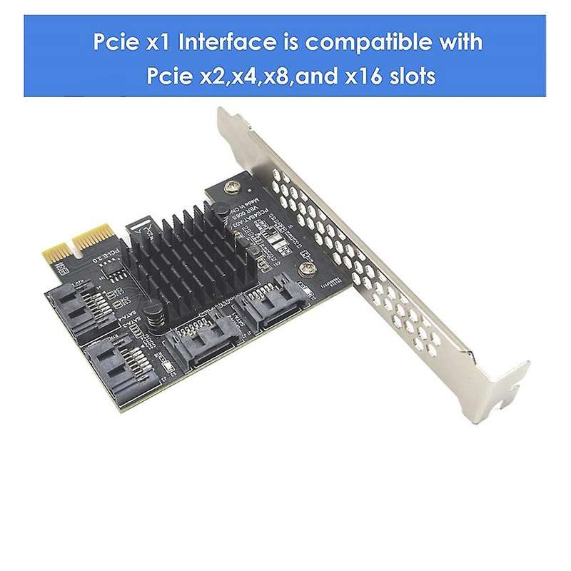 Pcie Sata Card 4 Port Expansion Card,sata Iii 6 Gbps Controller Card
