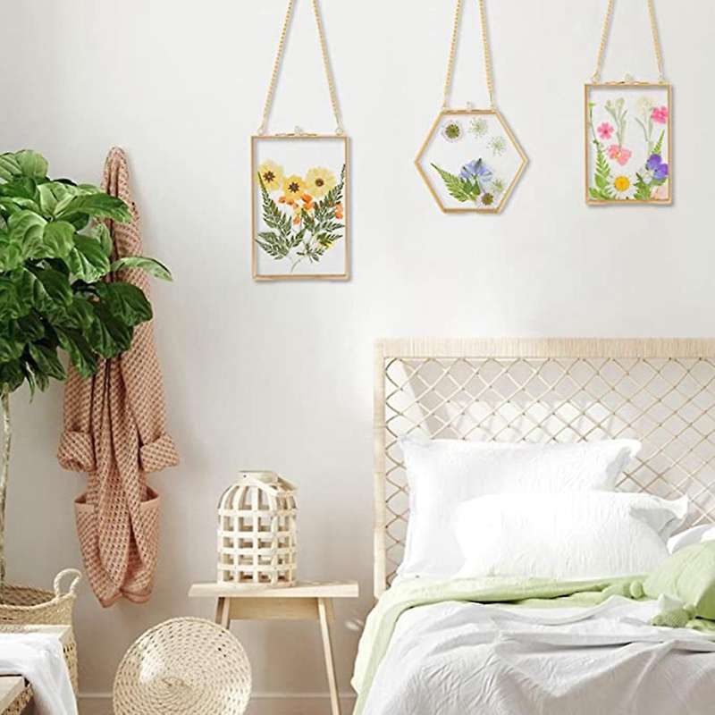 3 Packs Pressed Flowers Glass Frames- Diy Artwork Display Frames