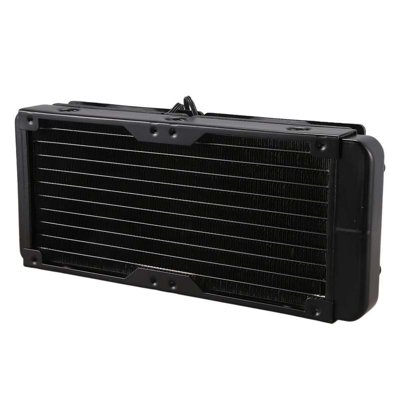 Aluminum 240mm 10 Pipe Water Cooling Row Heat Exchanger Radiator