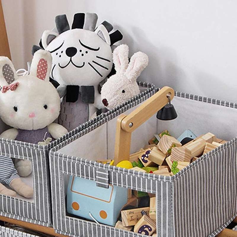 3 Pack Storage Boxes with Transparent Window,storage Baskets,gray