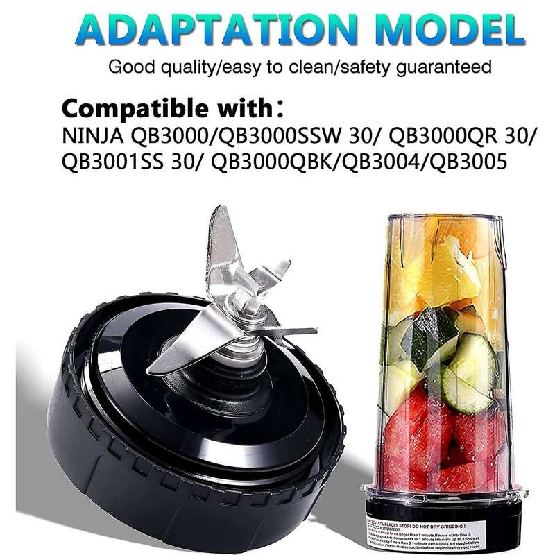 Blender for Nutri Ninja,5 Fins Extractor Blade for Qb3000/qb3000ssw