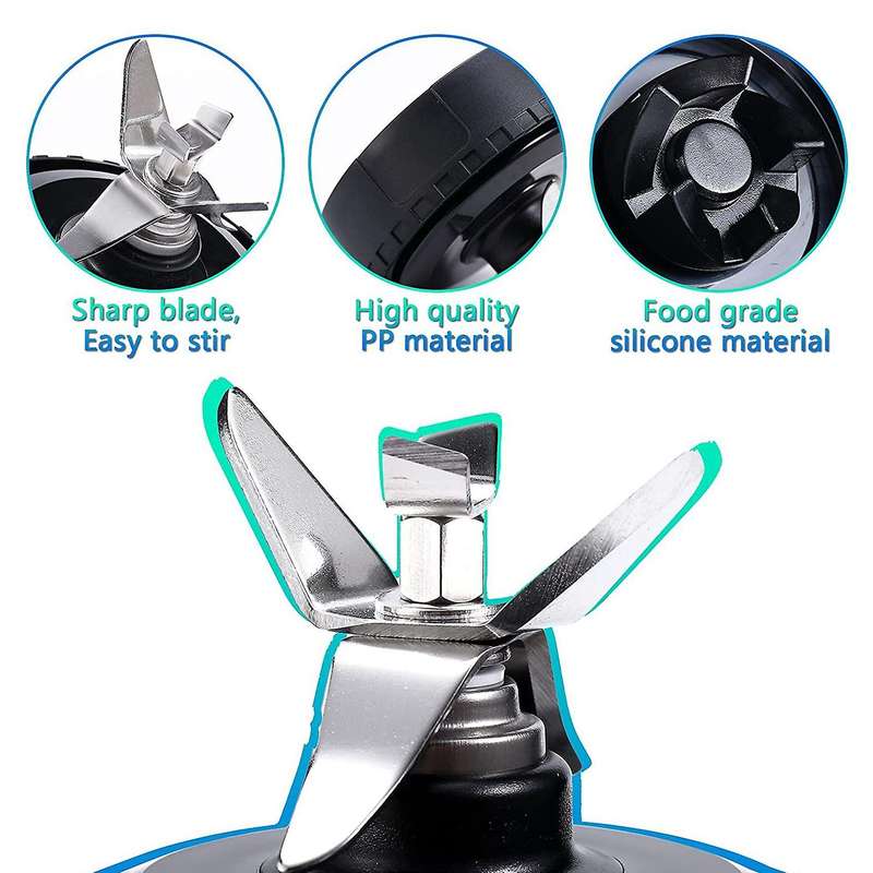 Blender for Nutri Ninja,5 Fins Extractor Blade for Qb3000/qb3000ssw
