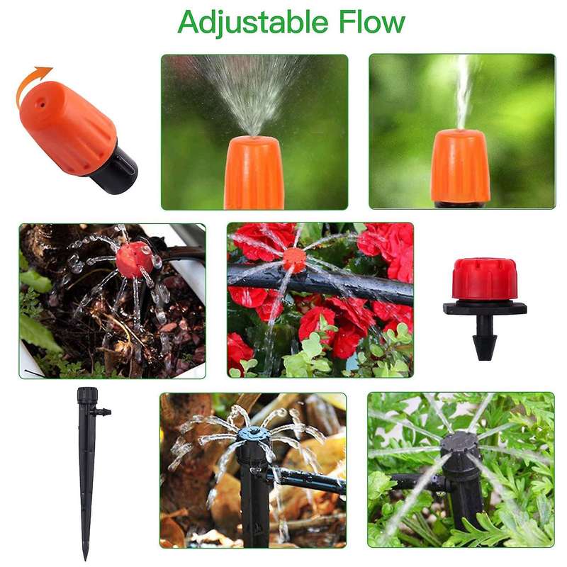 25 M Irrigation Kit, Sprinkler, Drip Irrigation Kit 151 Pieces