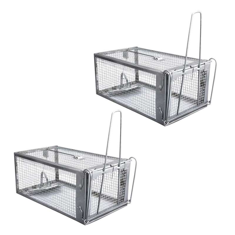 2x Mouse Rat Trap Cage Live Animal Pest Rodent Mouse Control Catch