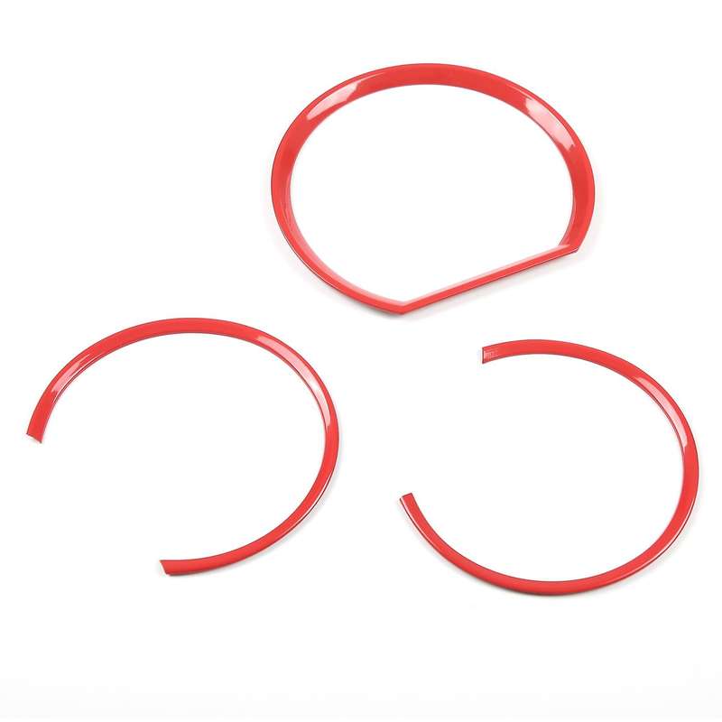 For Toyota Tacoma Car Dashboard Tachometer Ring Stainless Steel Red