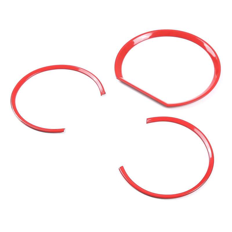 For Toyota Tacoma Car Dashboard Tachometer Ring Stainless Steel Red