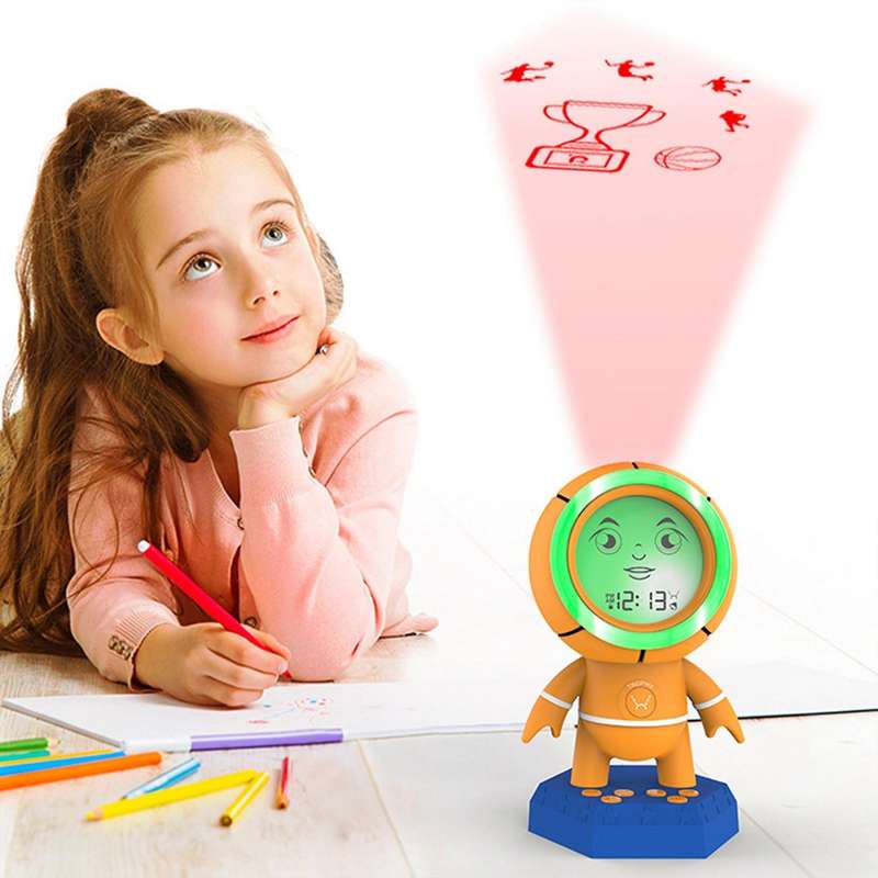 Electronic Clock Static Projection Basketball Alarm Clock Us Plug
