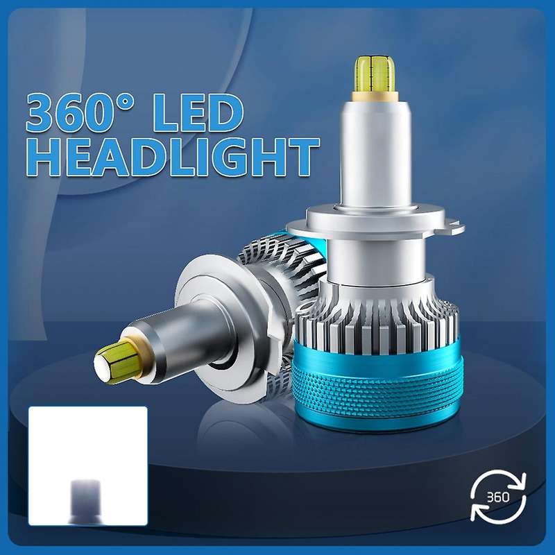 Car 360 Led Headlight Bulb Fog Lighting Turbo Mini Lamp H7