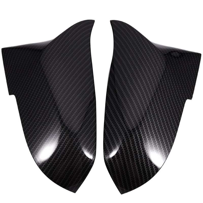 1 Pair Carbon Fiber Car Rear View Mirror Cover Cap for Bmw F20 F22