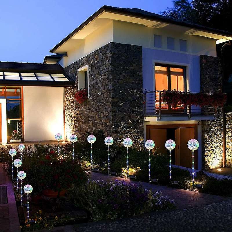 Solar Garden Lights Outdoor, 4pack Solar Garden Dandelion Lights