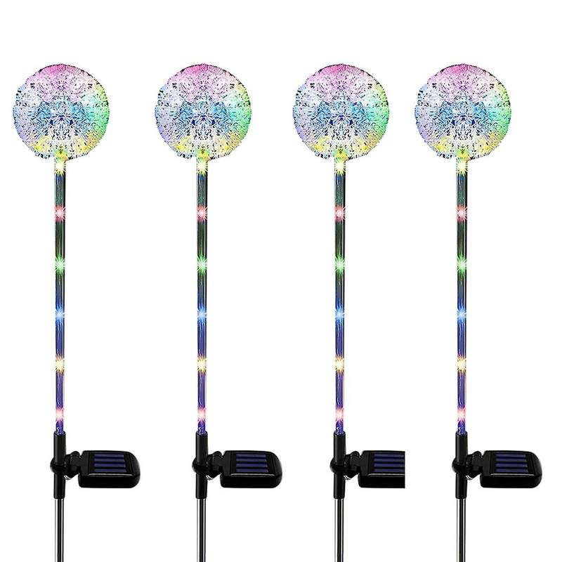 Solar Garden Lights Outdoor, 4pack Solar Garden Dandelion Lights