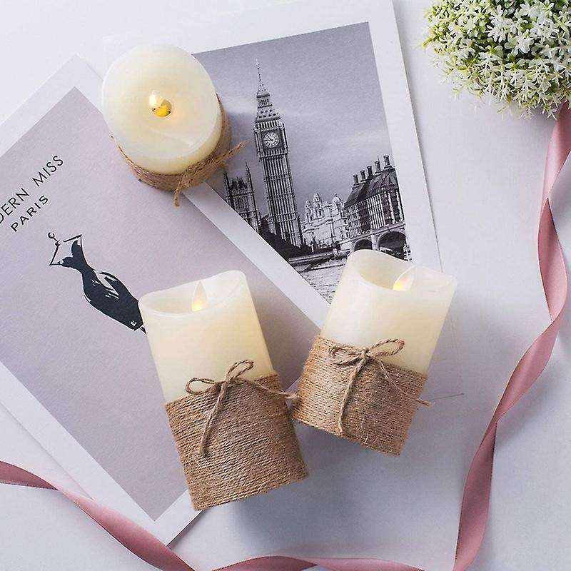 Flameless Candles Battery Operated Simulation Electric Led Candle Set