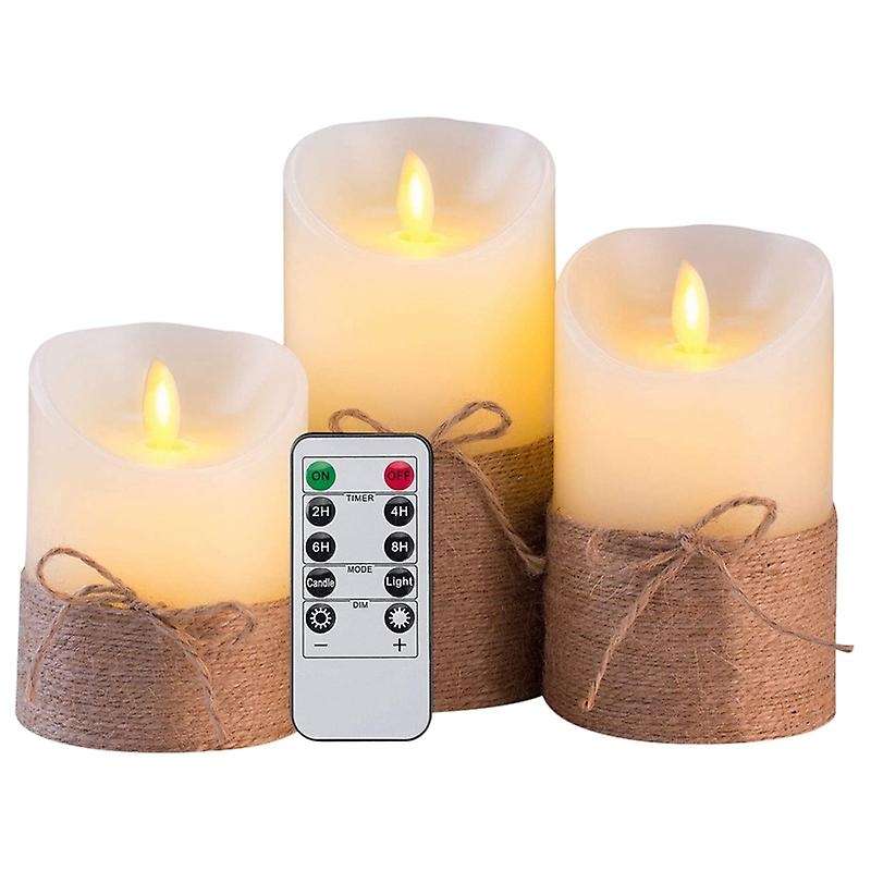 Flameless Candles Battery Operated Simulation Electric Led Candle Set