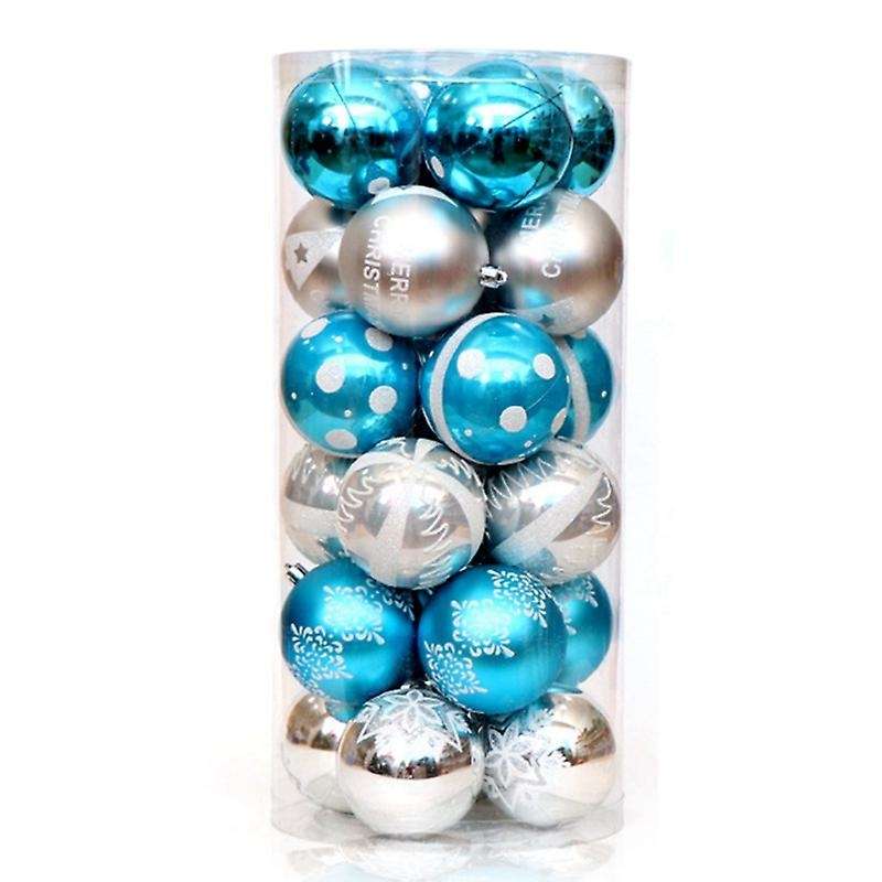 24pcs/pack Christmas Ball, for Xmas Trees Wedding Party Decoration C