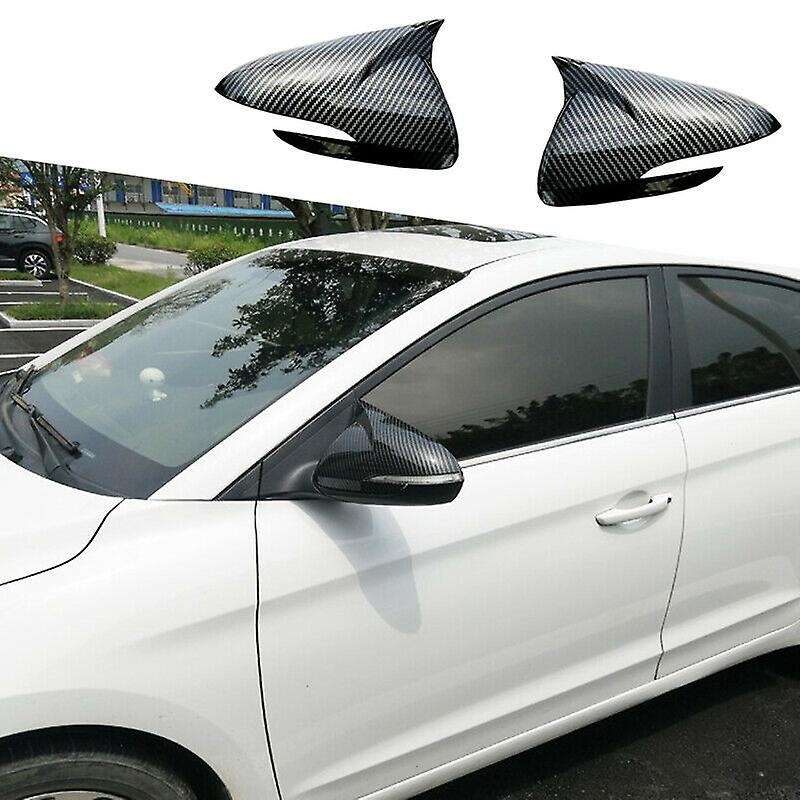 Car Abs Rearview Mirrors Cover Trim for Hyundai Elantra 2017-2020