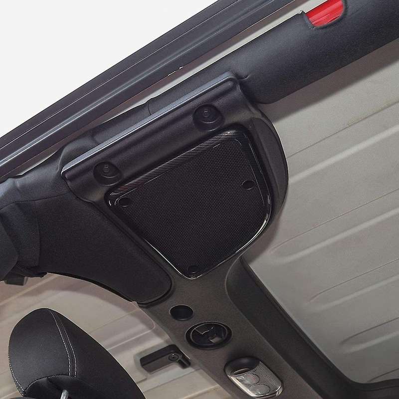 Roof Top Speaker Audio Cover for Jeep Wrangler Jk, Abs Carbon Fiber