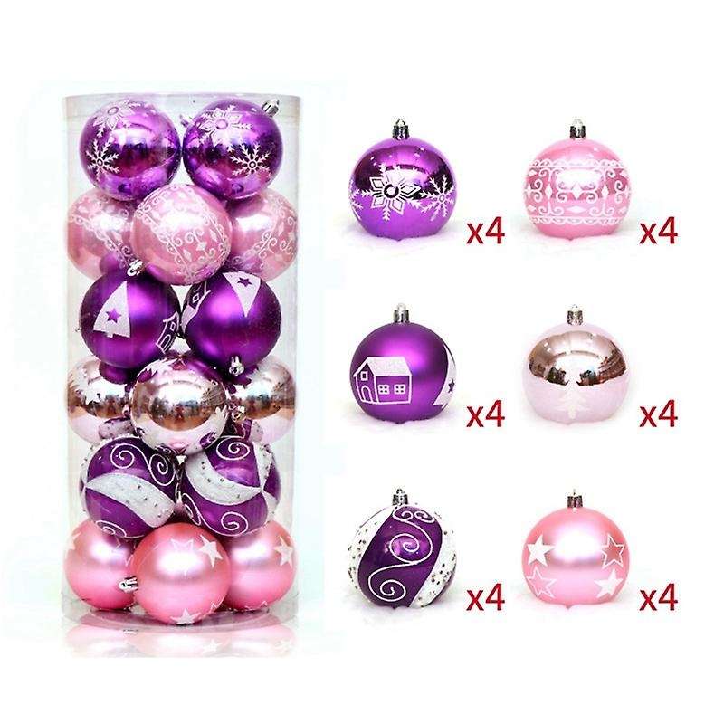24pcs/pack Christmas Ball, for Xmas Trees Wedding Party Decoration A