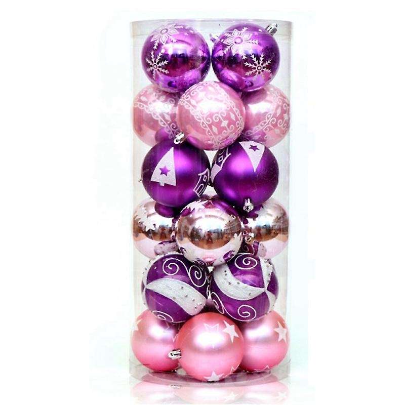 24pcs/pack Christmas Ball, for Xmas Trees Wedding Party Decoration A