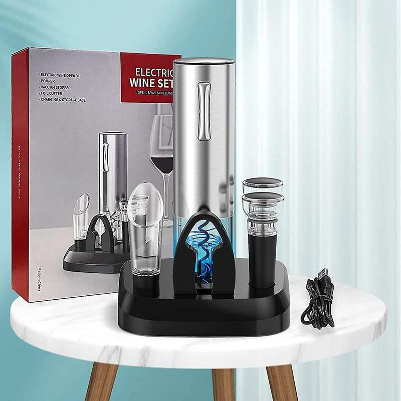 7-piece Electric Wine Bottle Opener Set,wine Gift Set for Wine Lovers