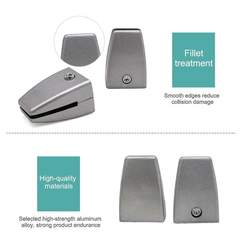 4pcs Desktop Partition Support Bracket Shelf Clip Table Board Clamp