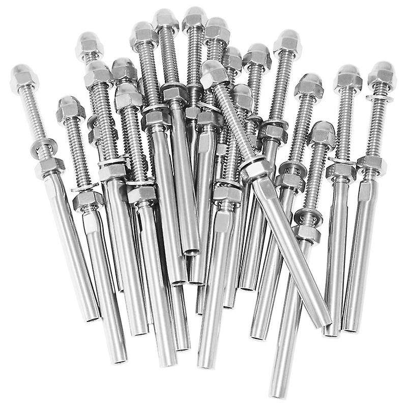 20 Pack Threaded Terminal Stud Marine Grade Stud End Fitting Terminal