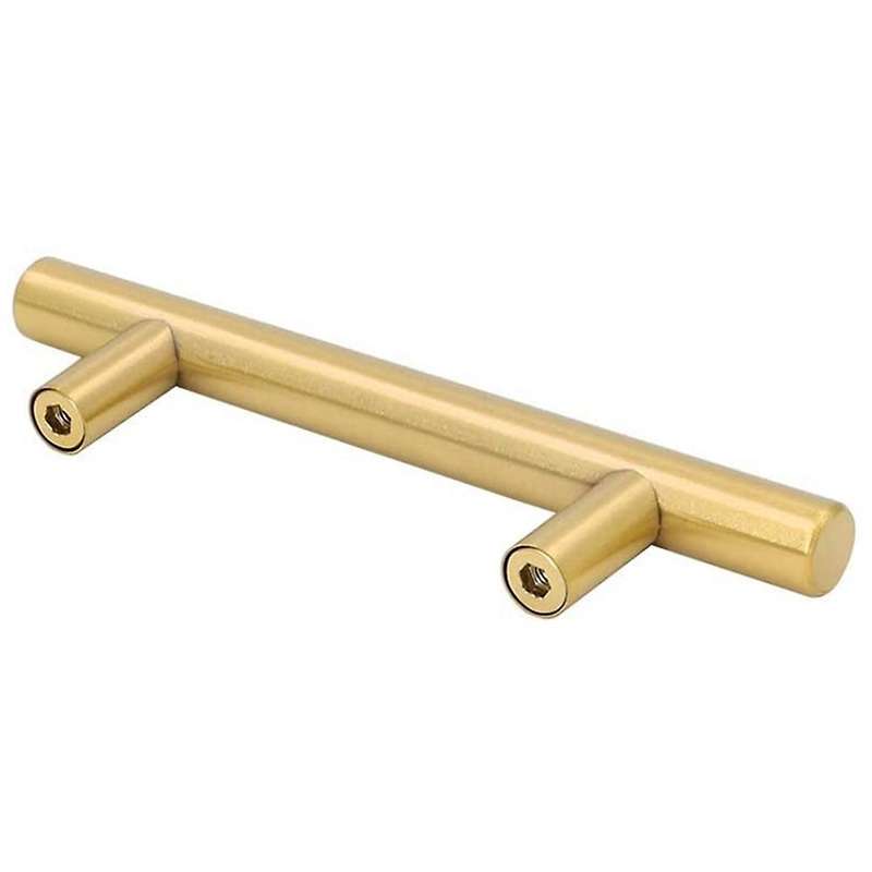 3in Hole Centers Brushed Cabinet Drawer T Bar Cupboard Door Handle