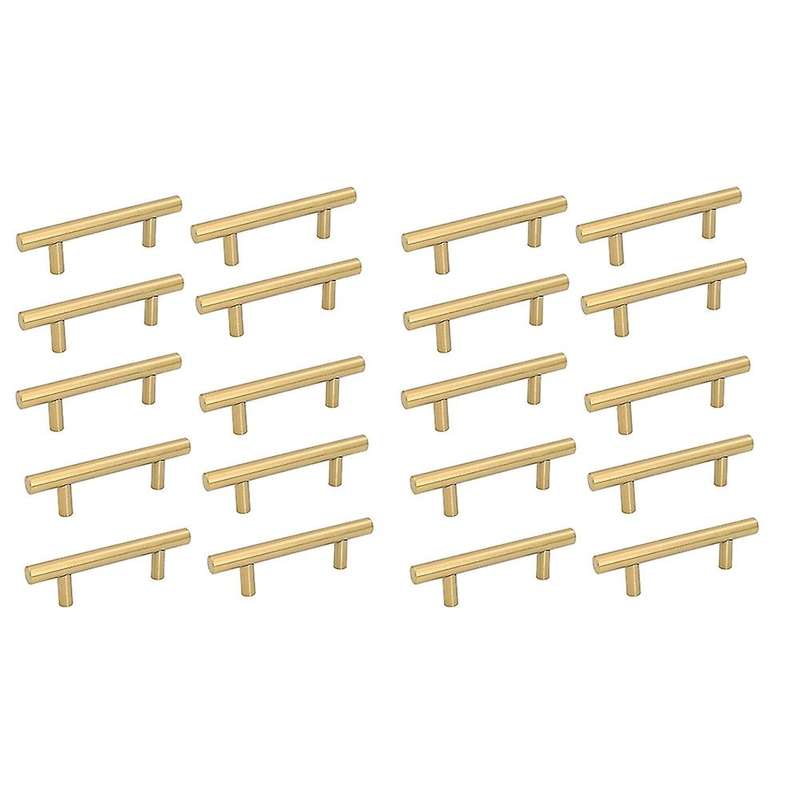3in Hole Centers Brushed Cabinet Drawer T Bar Cupboard Door Handle