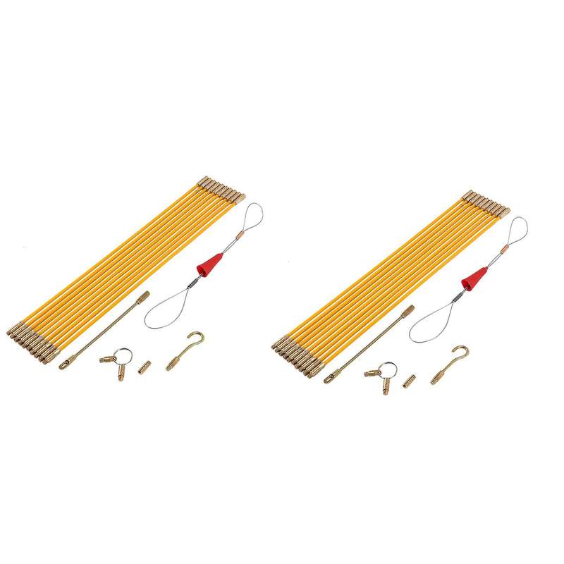 Cabling Rods Fiberglass Electrical Cable Threader 20rods X 33cm