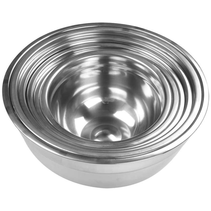 Stainless Steel Mixing Bowl (set Of 6) Fruit Salad Storage Bowl Set