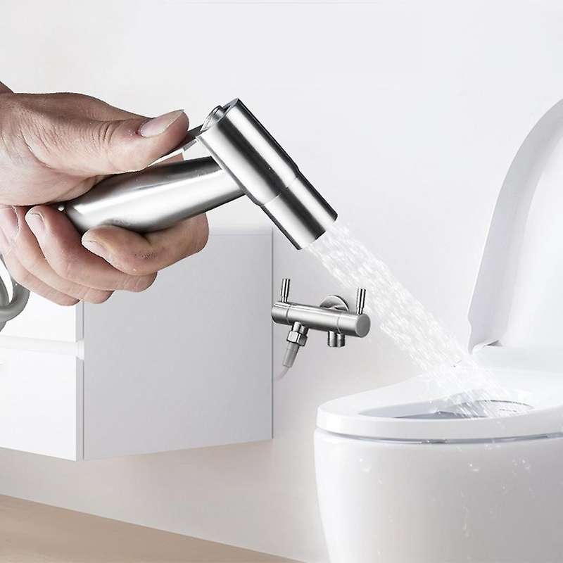 Hand-held Sprayer with Adjustable Water Pressure, A Bidet Spray Hose