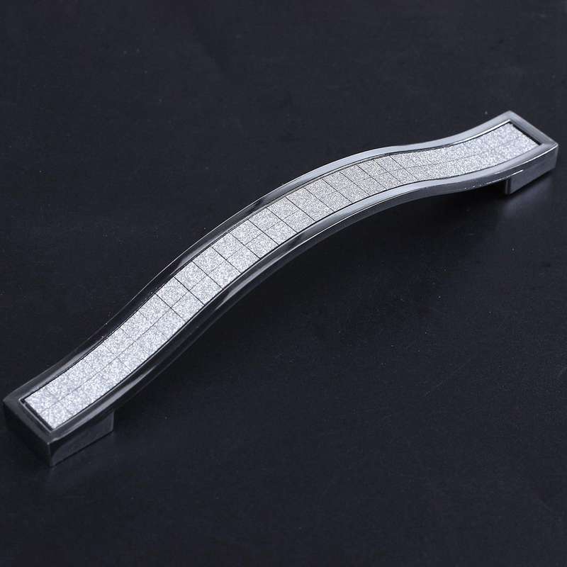 10 X Kristall Moebelgriff Schrank Schublade Tuer Griffe Silber 128mm