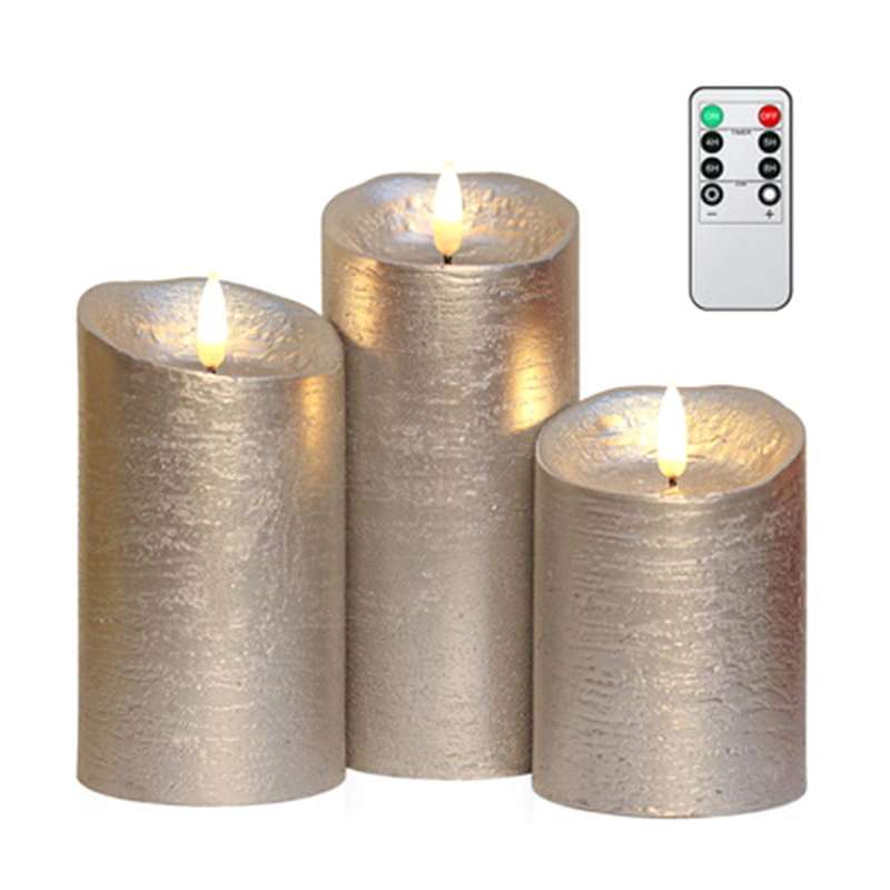3pcs Control Candle Lights New Year Led Lights Battery Powered B