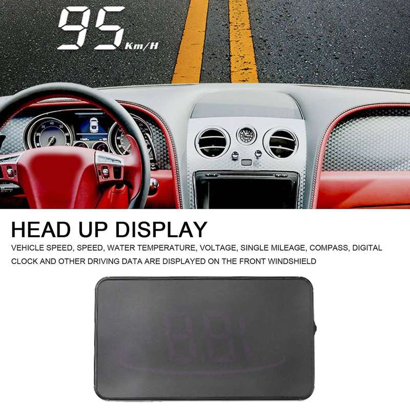 Head Up Display Car Universal Hud Obd, Speed Mph Km/h,engine Rpm