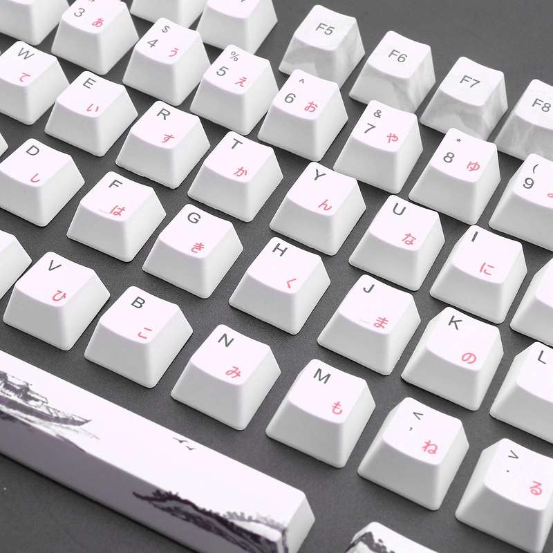 110 Keys Pbt Keycap Dye-sublimation Plum Profile Key Cap Japanese