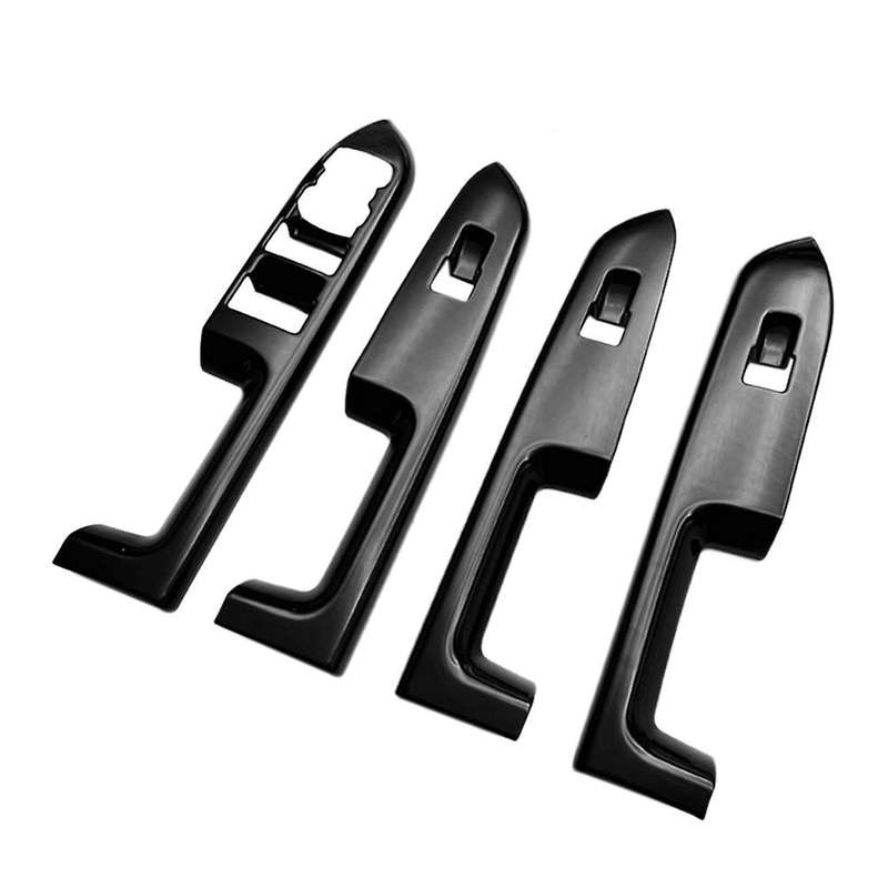 Car Glossy Black Window Glass Lift Button Switch Cover Trim
