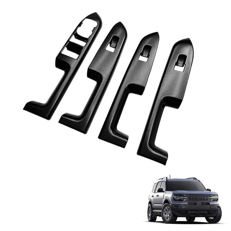 Car Glossy Black Window Glass Lift Button Switch Cover Trim