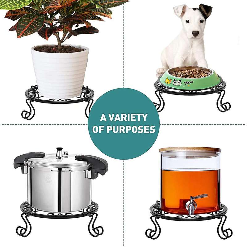 Metal Plant Stand for Indoor Plants, Heavy Duty Potted Holder, Black