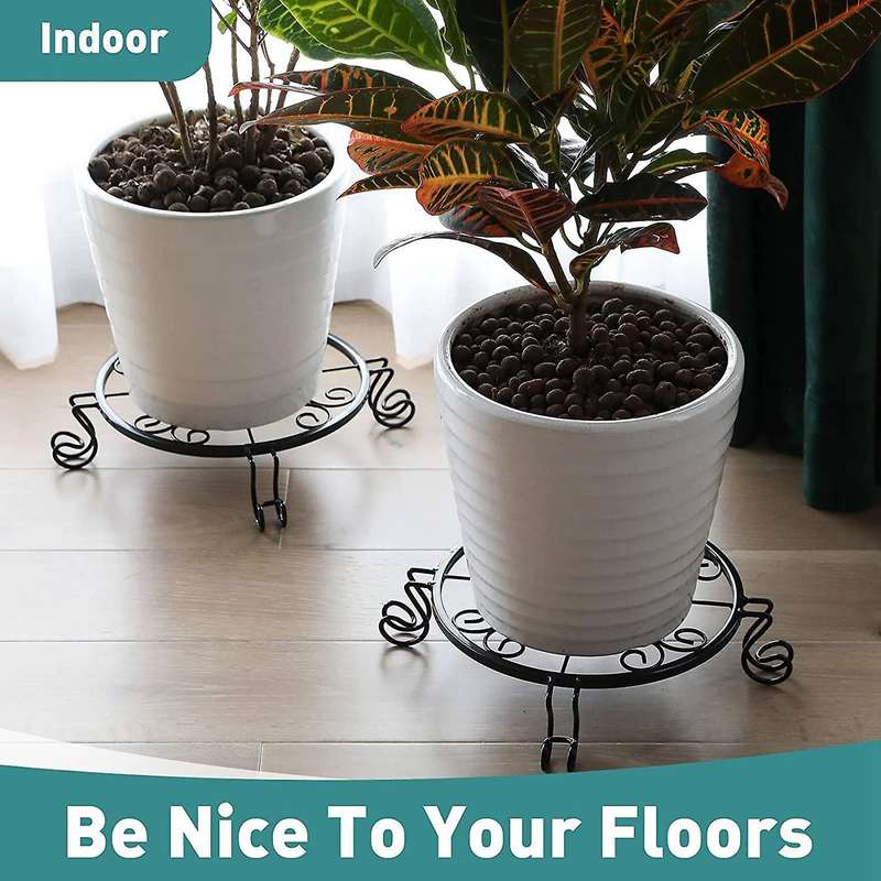 Metal Plant Stand for Indoor Plants, Heavy Duty Potted Holder, Black