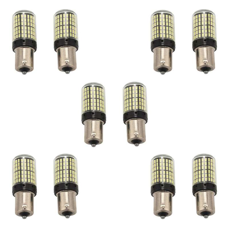 Dc12v Low Power 1156 P21w Ba15 180 Led Bulbs Xenon White(6500k)
