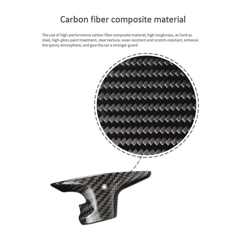 Carbon Fiber Gear Shift Knob Cover Trim Gear Shift Head Decoration