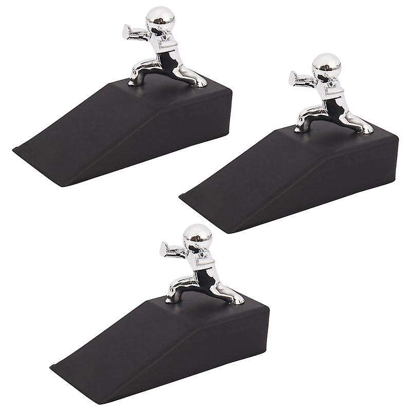 Zinc Alloy Little and Man with Non-slip Rubber Bases Door Stopper