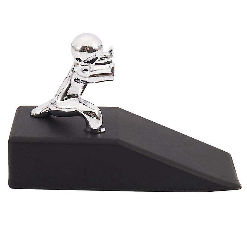 Zinc Alloy Little and Man with Non-slip Rubber Bases Door Stopper