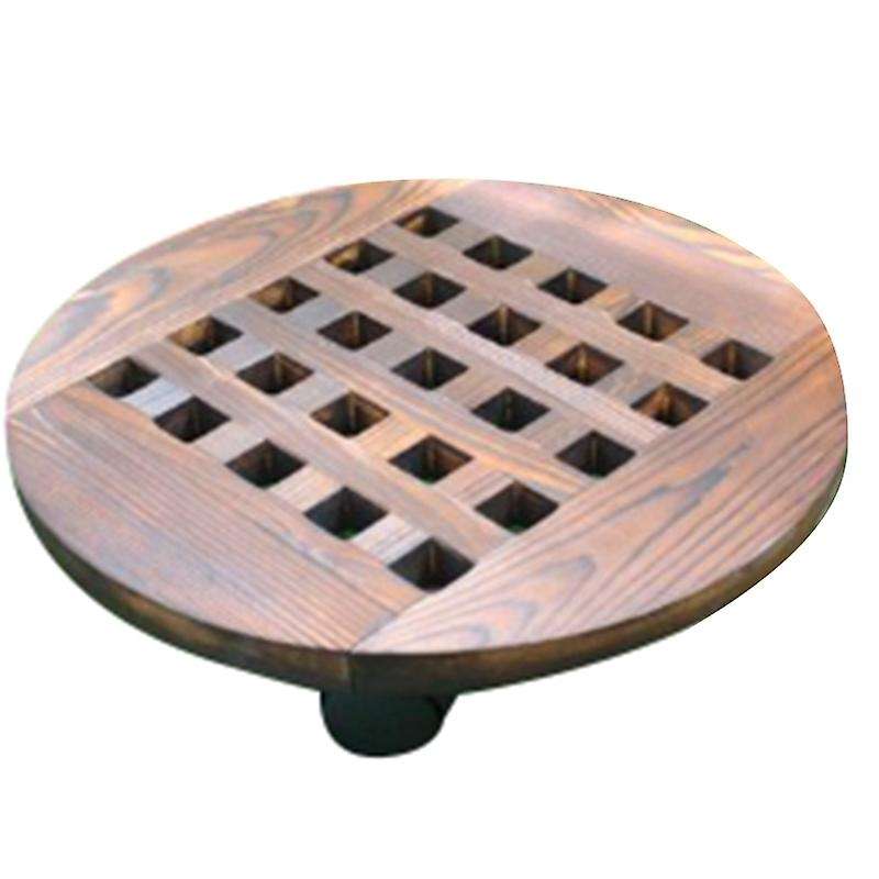 Wood Flower Pot Removable Tray Plant Holder Stand Base