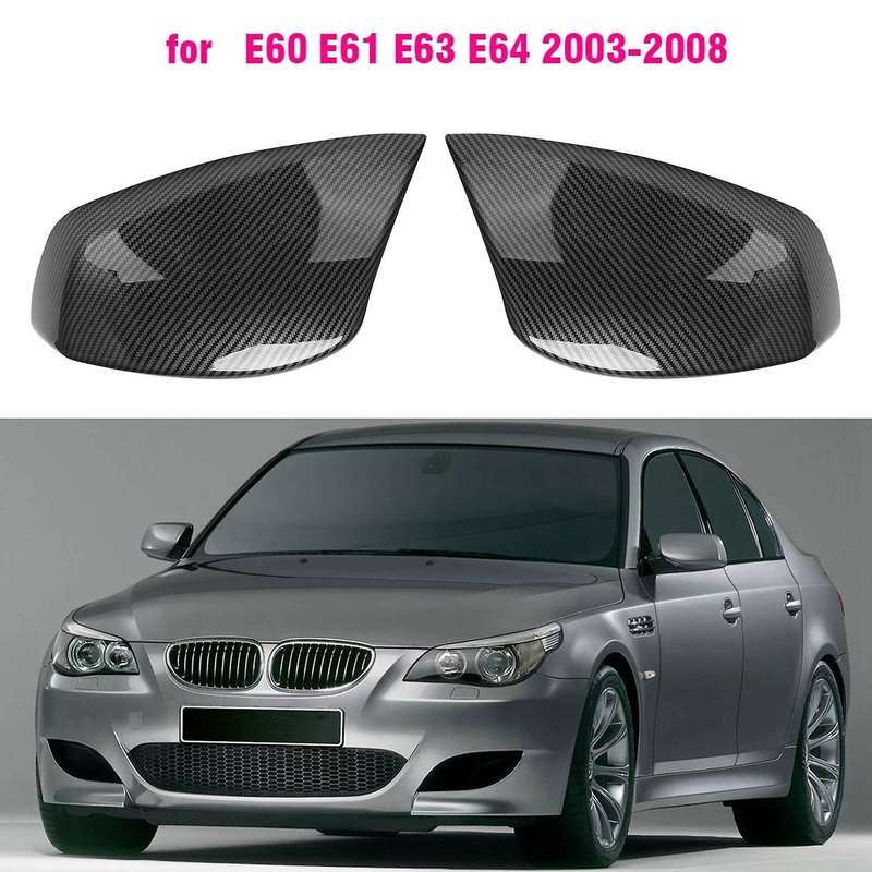For-bmw 5 Series E60 E61 E63 E64 Carbon Fiber Rearview Mirror Cover