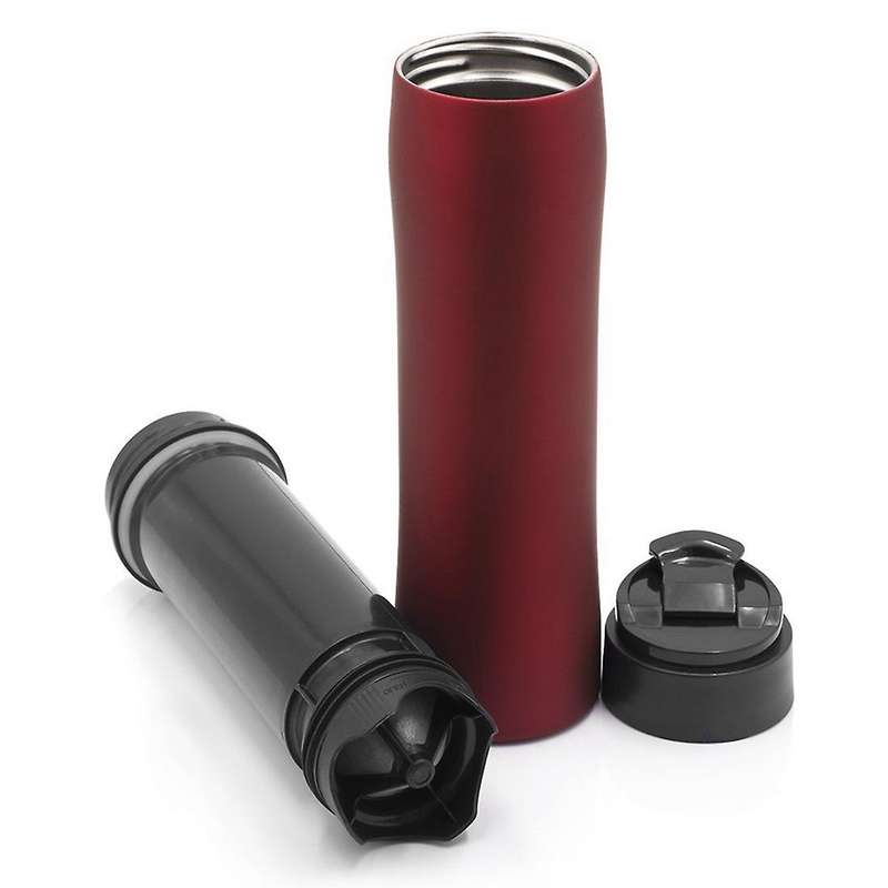 Portable French Press Pot Outdoor Stainless Steel Bottle A
