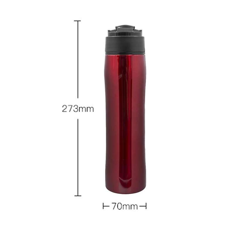 Portable French Press Pot Outdoor Stainless Steel Bottle A