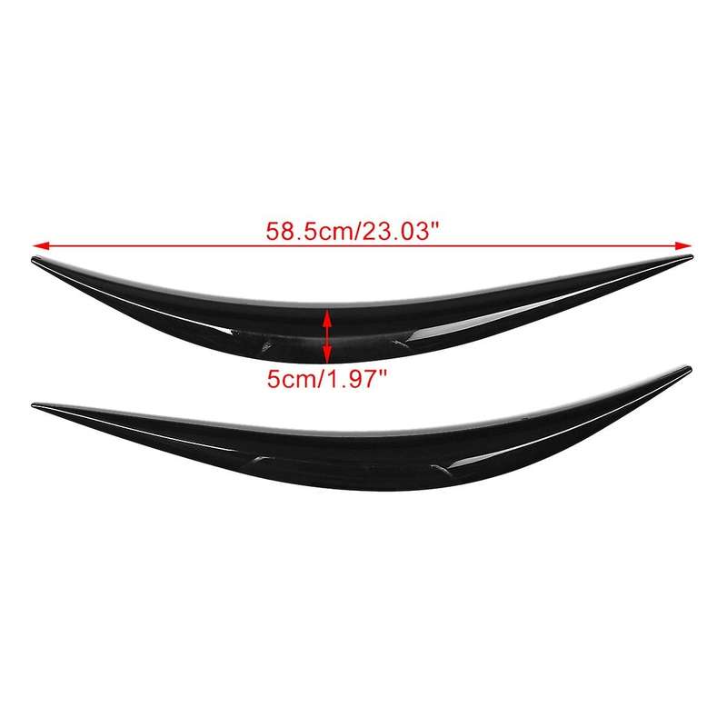 Headlight Lid Gloss Black for Infiniti Q50 2014 2015 2016 2017 2018