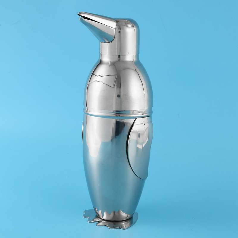 Creative Penguin Stainless Steel Bar Bartender Drink Mixer Shaker Pot