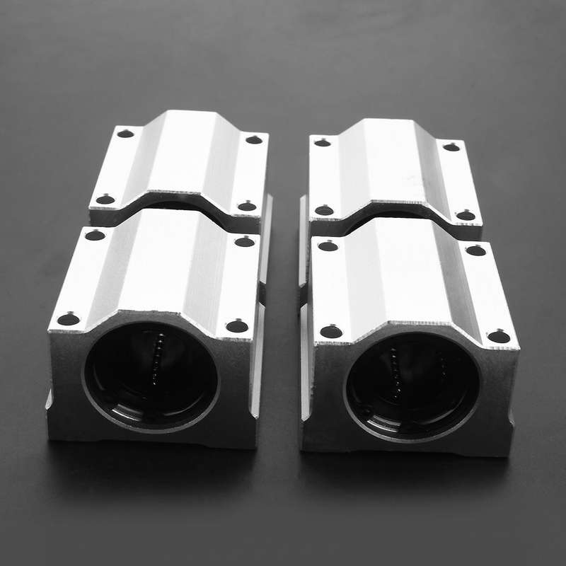 4 Pcs Sc20uu 20mm Aluminum Linear Motion Ball Bearing Slide Bushing